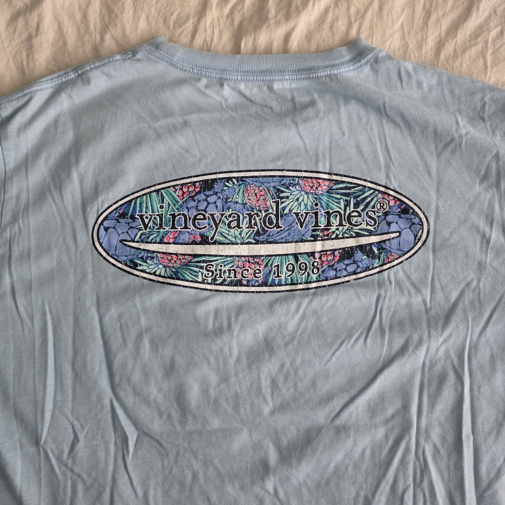 Vineyard Vines Blue Logo Tshirt L
